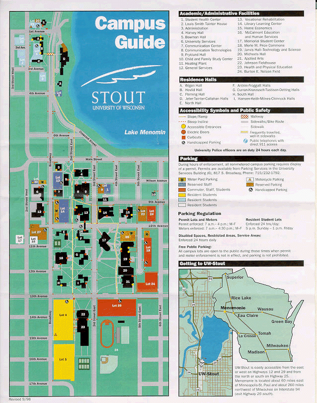 map of uw-stout campus